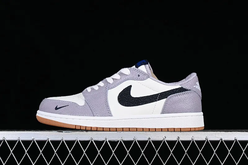 All categories Air Jordan Jordan series basketball shoes Air Jordan 1 Low Z version Air Jordan 1 Low AJ1 Joe 1 black and white gray burst pattern low-top cultural basketball shoes DZ0795-105